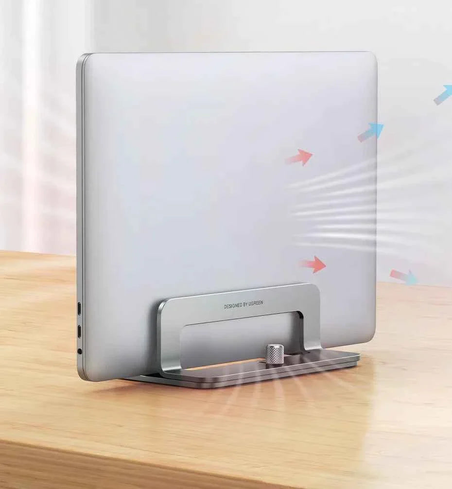 UGREEN Vertical Laptop Stand Holder For MacBook Air Pro Aluminum Foldable Notebook Stand Laptop Support MacBook Pro Tablet Stand