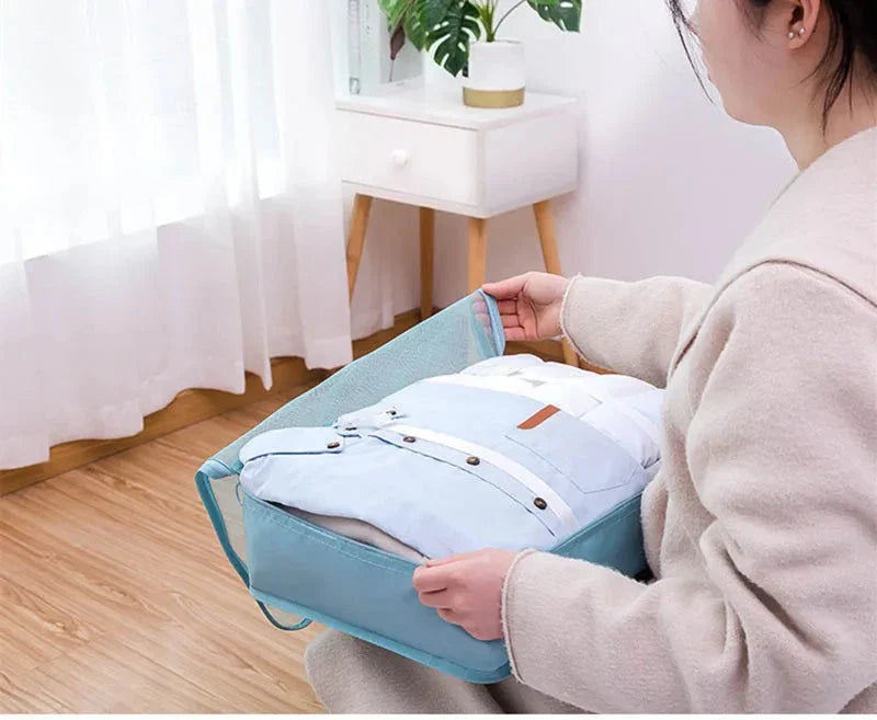 9 Pieces Set Travel Organizer Storage Bags Suitcase Packing Set Storage Cases Portable Luggage Organizer Clothes Shoe Tidy Pouch