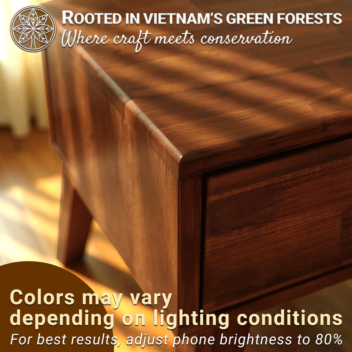 Sofia Solid Wood Nightstand
