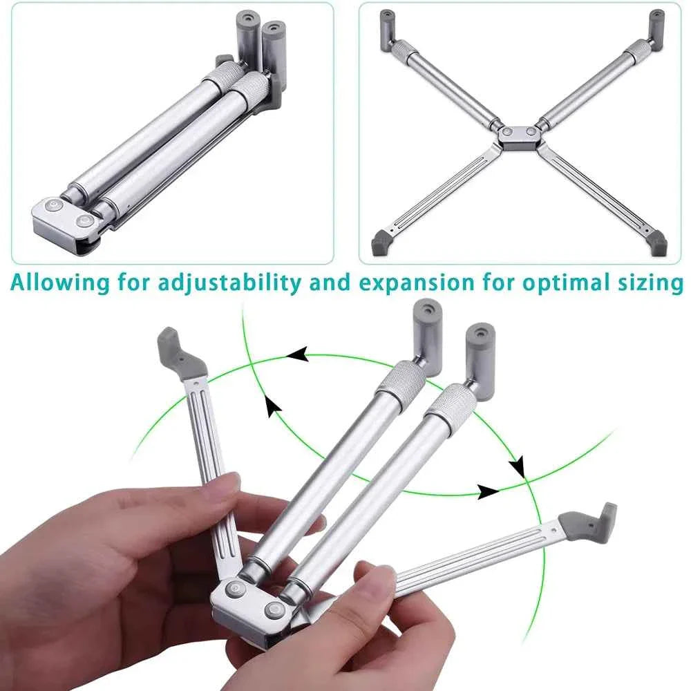 Portable Laptop Stand Aluminum Alloy Holder Foldable Universal Notebook PC Riser Support for Macbook Pro Android 12~17in Laptop