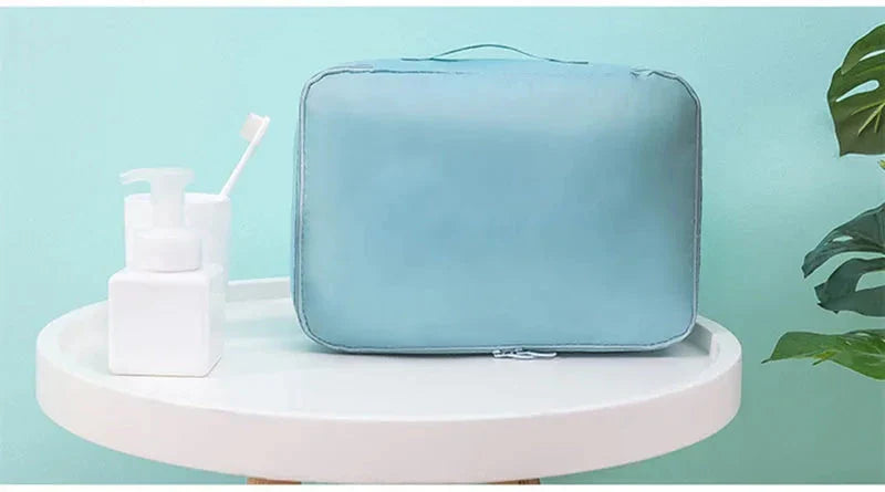 9 Pieces Set Travel Organizer Storage Bags Suitcase Packing Set Storage Cases Portable Luggage Organizer Clothes Shoe Tidy Pouch