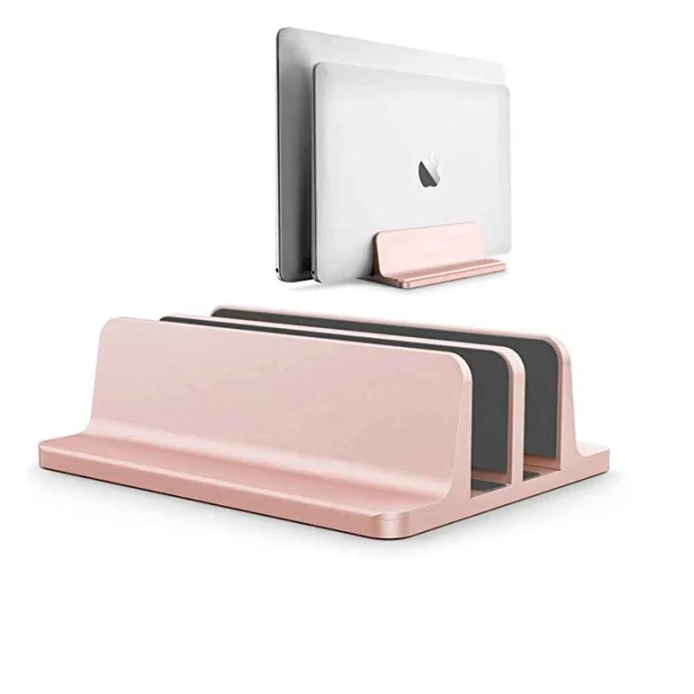 Vertical Laptop Stand Aluminium Adjustable Portable Notebook Mount Support Base Holder For MacBook Pro Air Accessory Book Holder