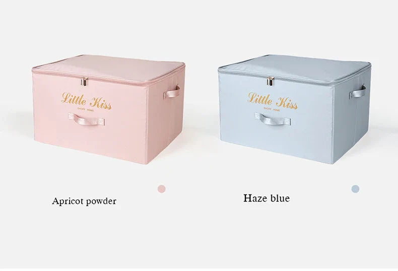 Foldable Storage Box Clothing Quilt Organizer Fabric Caja Organizadora Clothes Container Closet Home Organizer Large Capacity