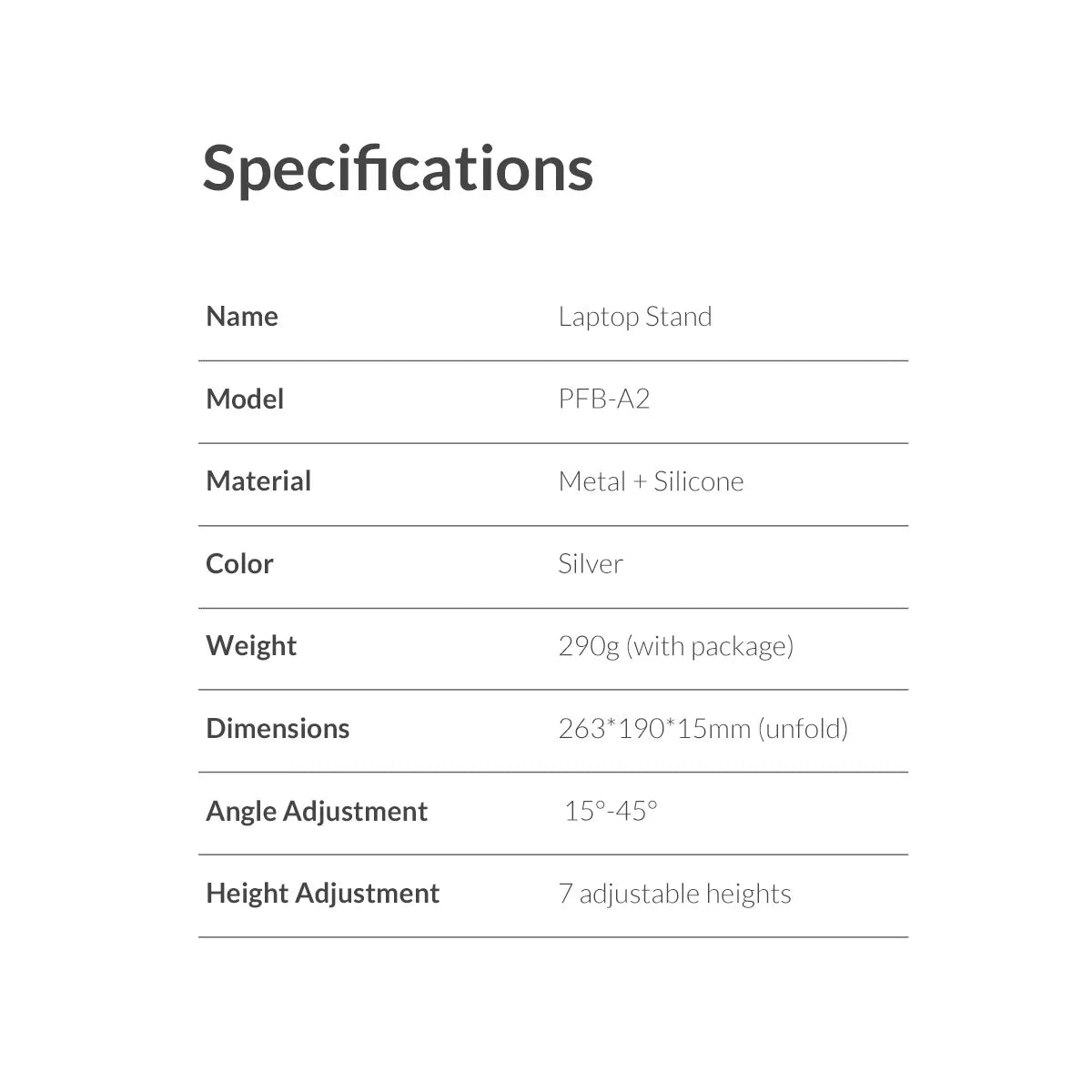 ORICO Foldable Laptop Stand Holder Riser Portable Adjustable Aluminum Notebook Stand Computer Stand 7 Angles for MacBook Tablets