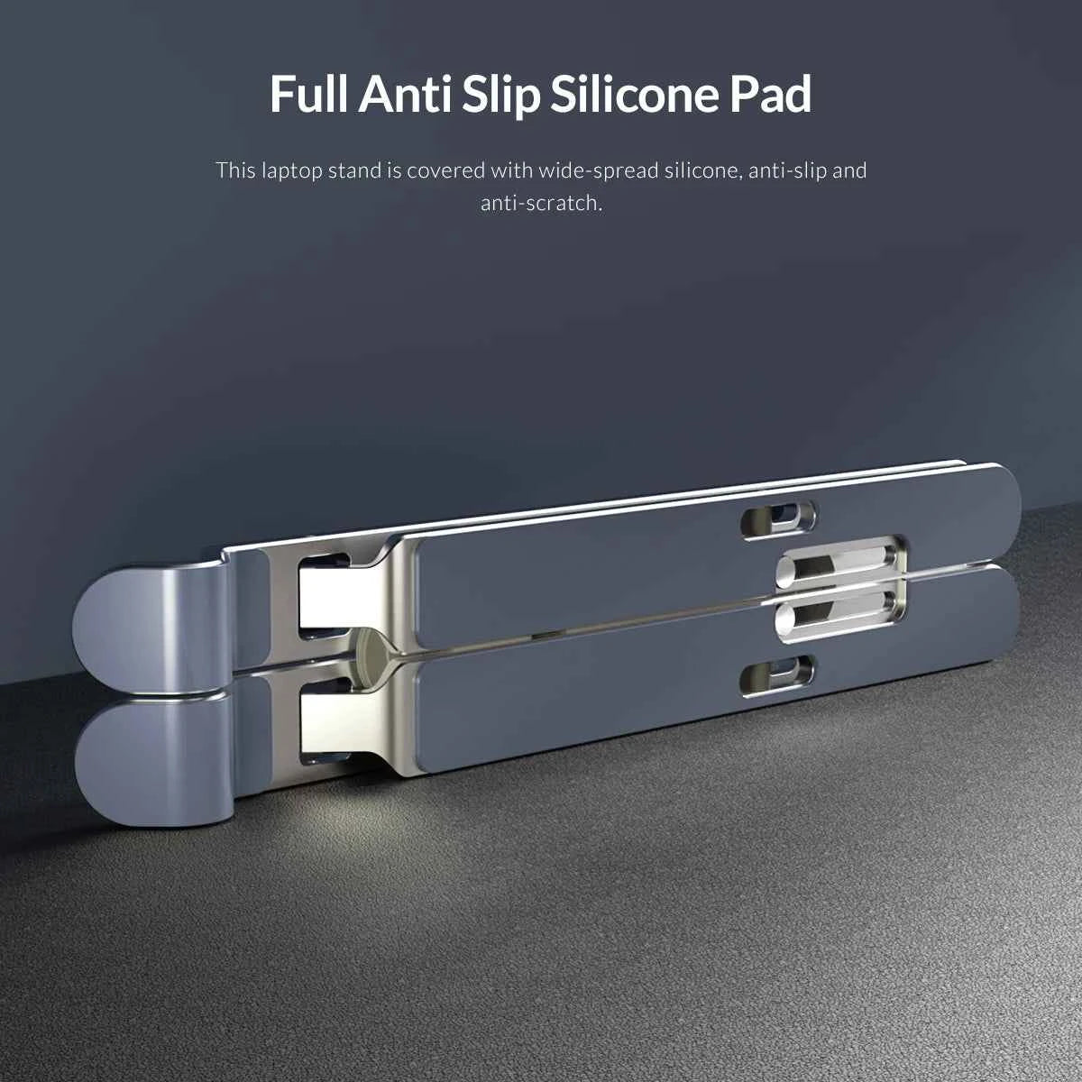 ORICO Foldable Laptop Stand Holder Riser Portable Adjustable Aluminum Notebook Stand Computer Stand 7 Angles for MacBook Tablets