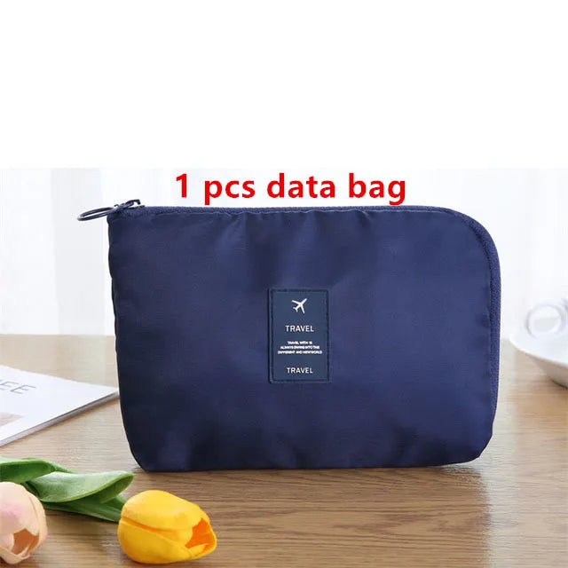 9 Pieces Set Travel Organizer Storage Bags Suitcase Packing Set Storage Cases Portable Luggage Organizer Clothes Shoe Tidy Pouch