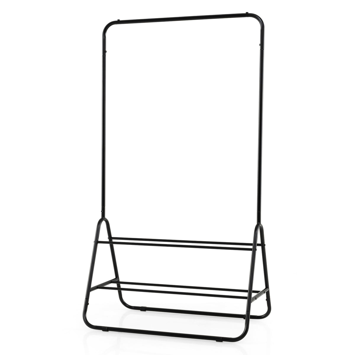 Heavy Duty Clothes Rack with Hanging Rod and Storage Shelves