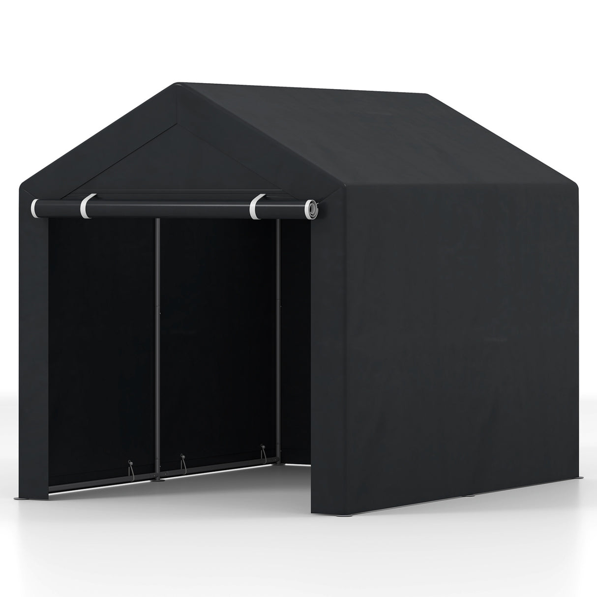 Heavy-Duty Portable Storage Shed with Roll-up Zipper Door