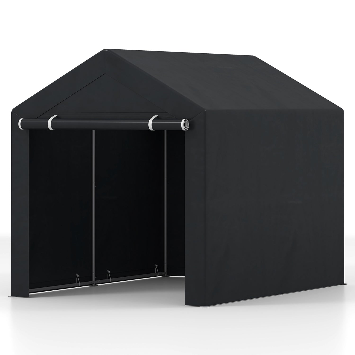 Heavy-Duty Portable Storage Shed with Roll-up Zipper Door