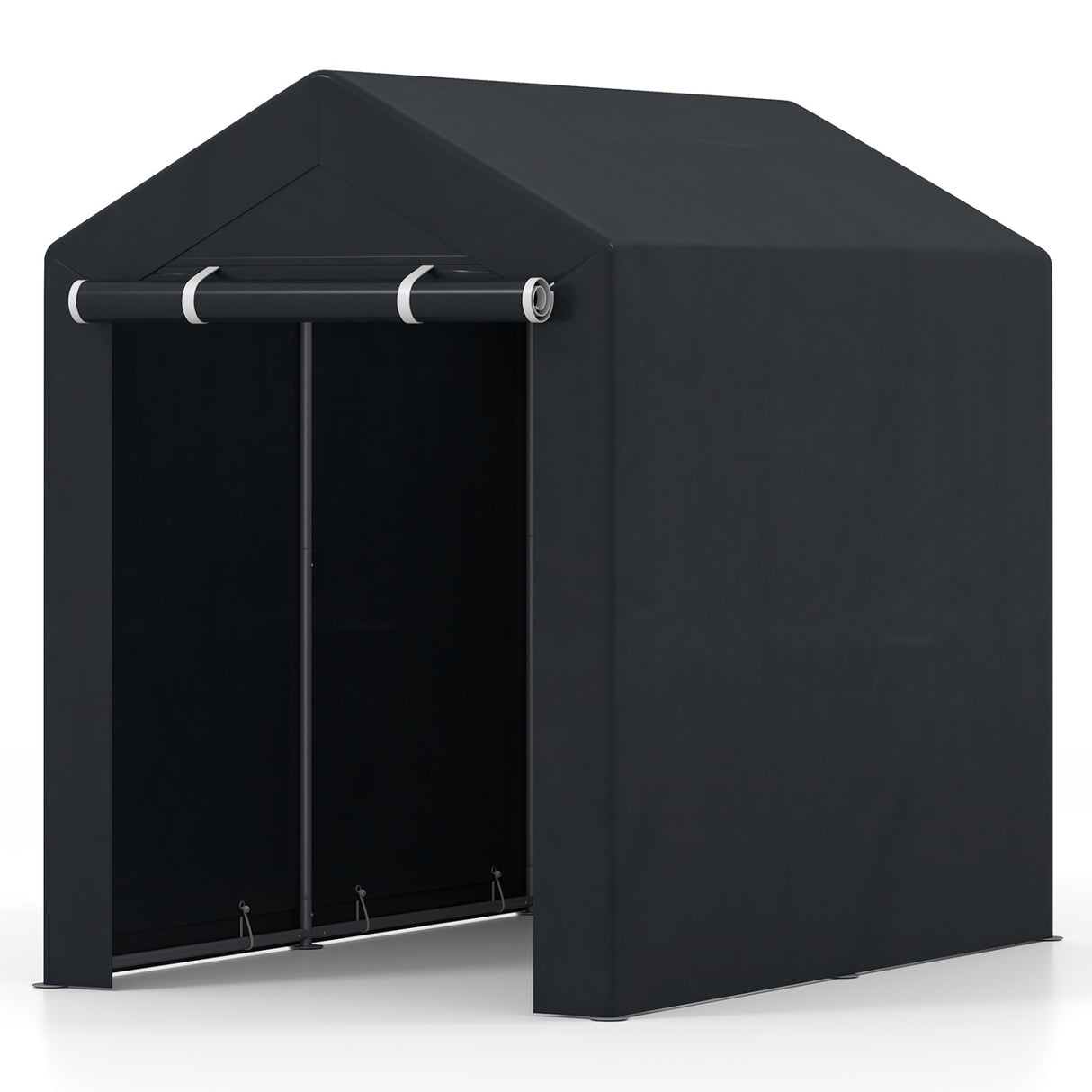 Heavy-Duty Portable Storage Shed with Roll-up Zipper Door
