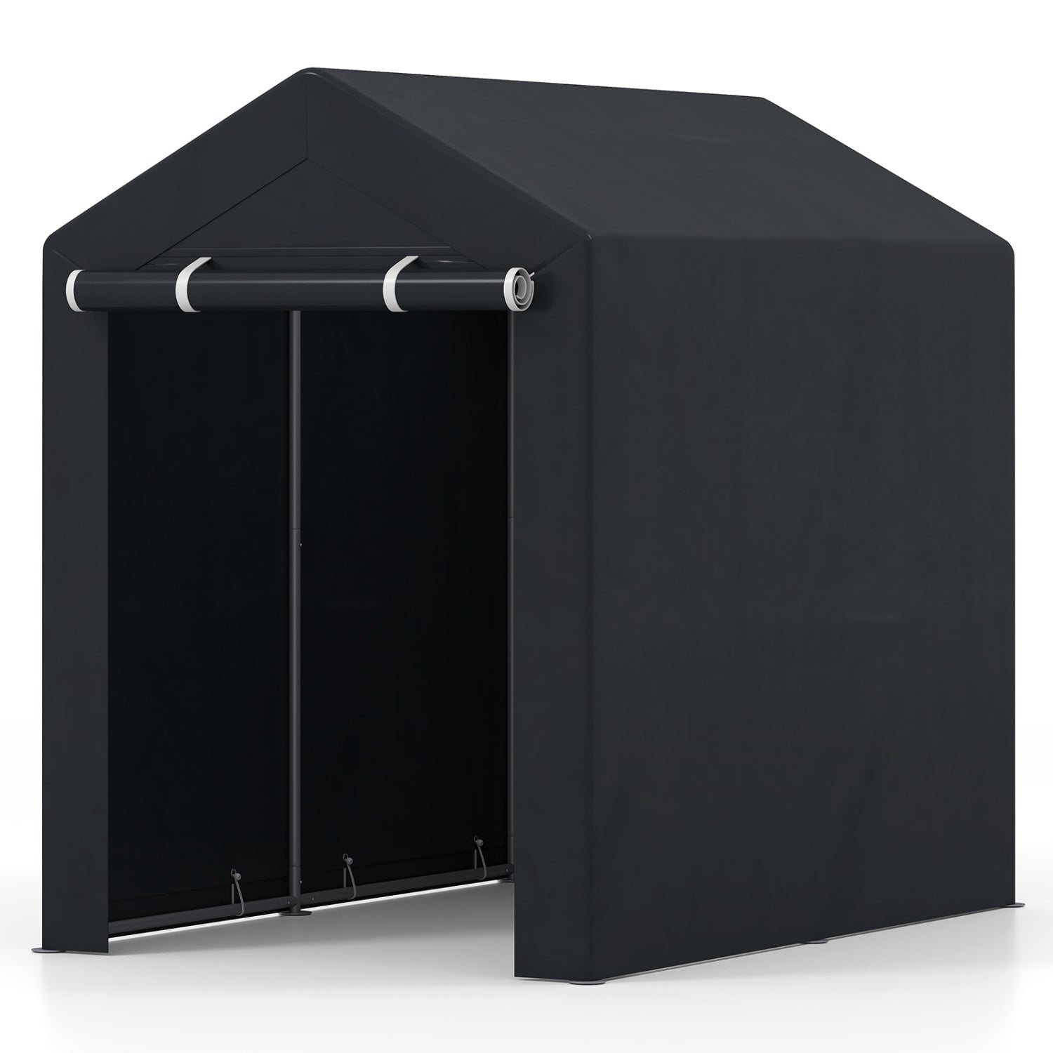 Heavy-Duty Portable Storage Shed with Roll-up Zipper Door