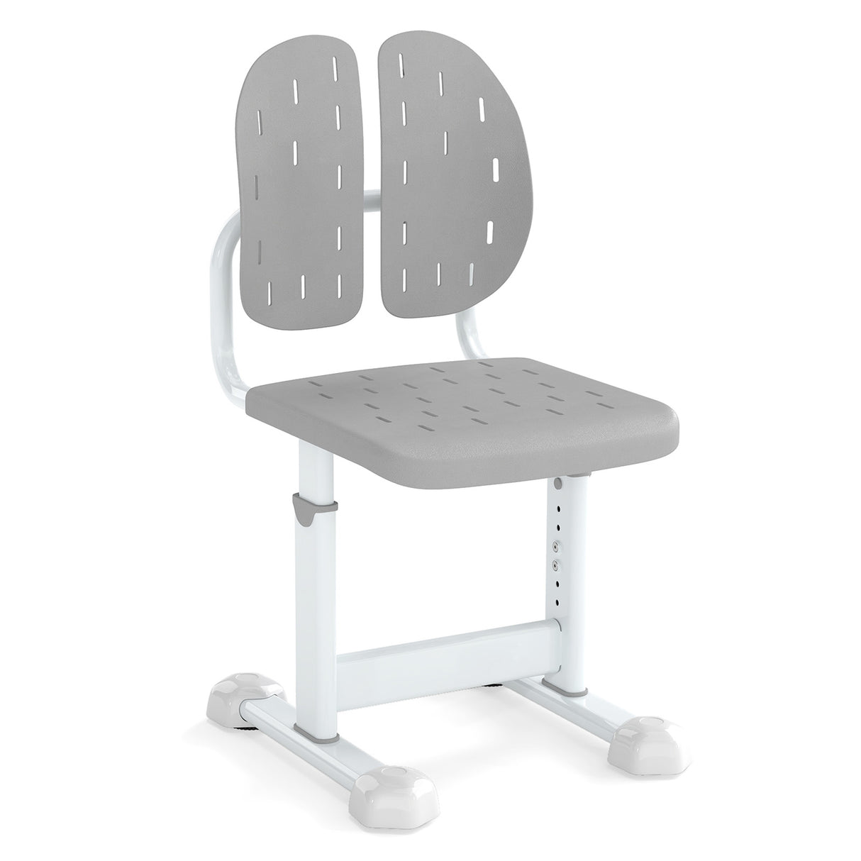 Height-adjustable Kid's Study Chair with Double Back Support and Breathable Seat for 3+ Years Old