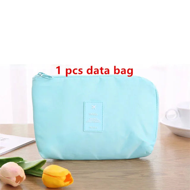 9 Pieces Set Travel Organizer Storage Bags Suitcase Packing Set Storage Cases Portable Luggage Organizer Clothes Shoe Tidy Pouch