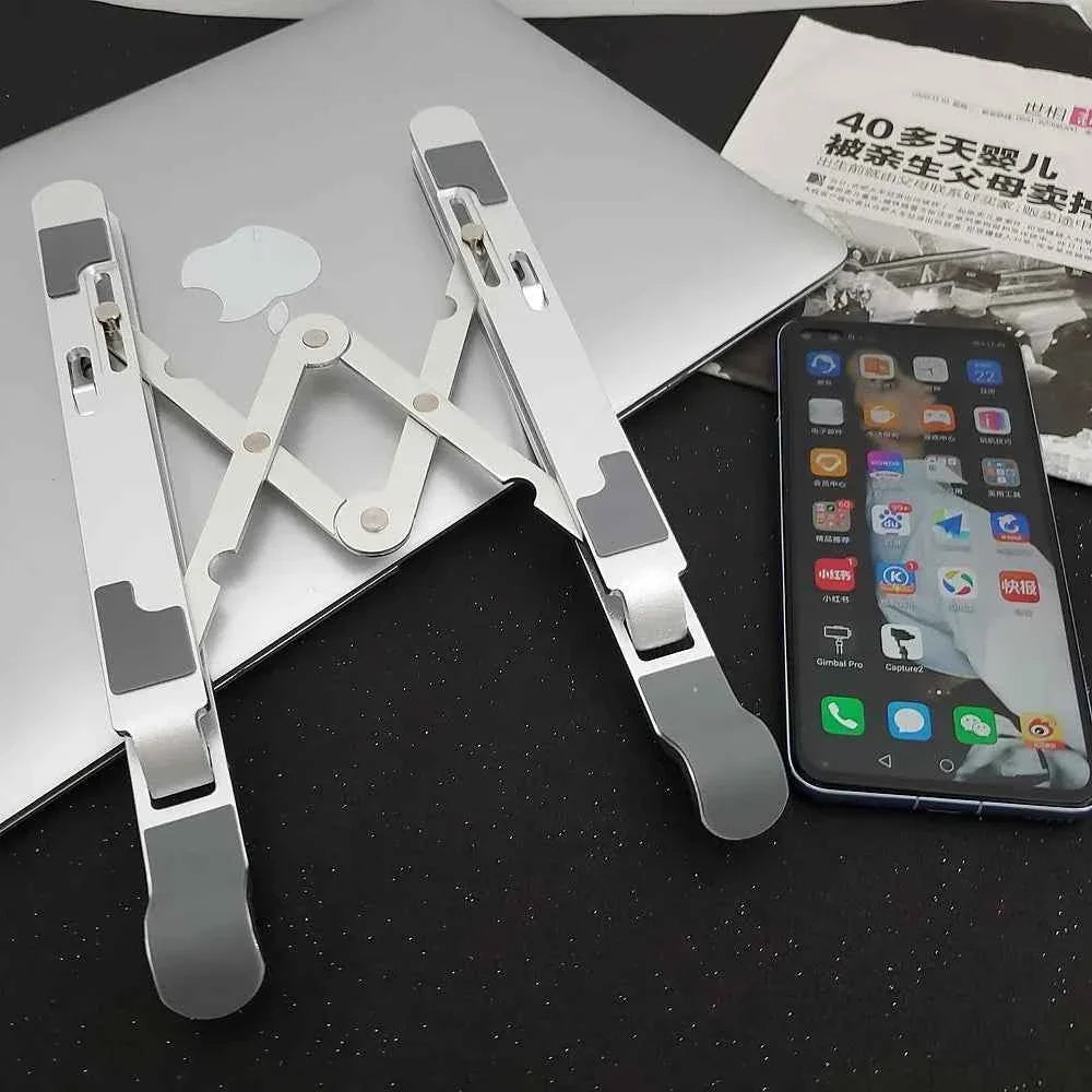 ORICO Foldable Laptop Stand Holder Riser Portable Adjustable Aluminum Notebook Stand Computer Stand 7 Angles for MacBook Tablets