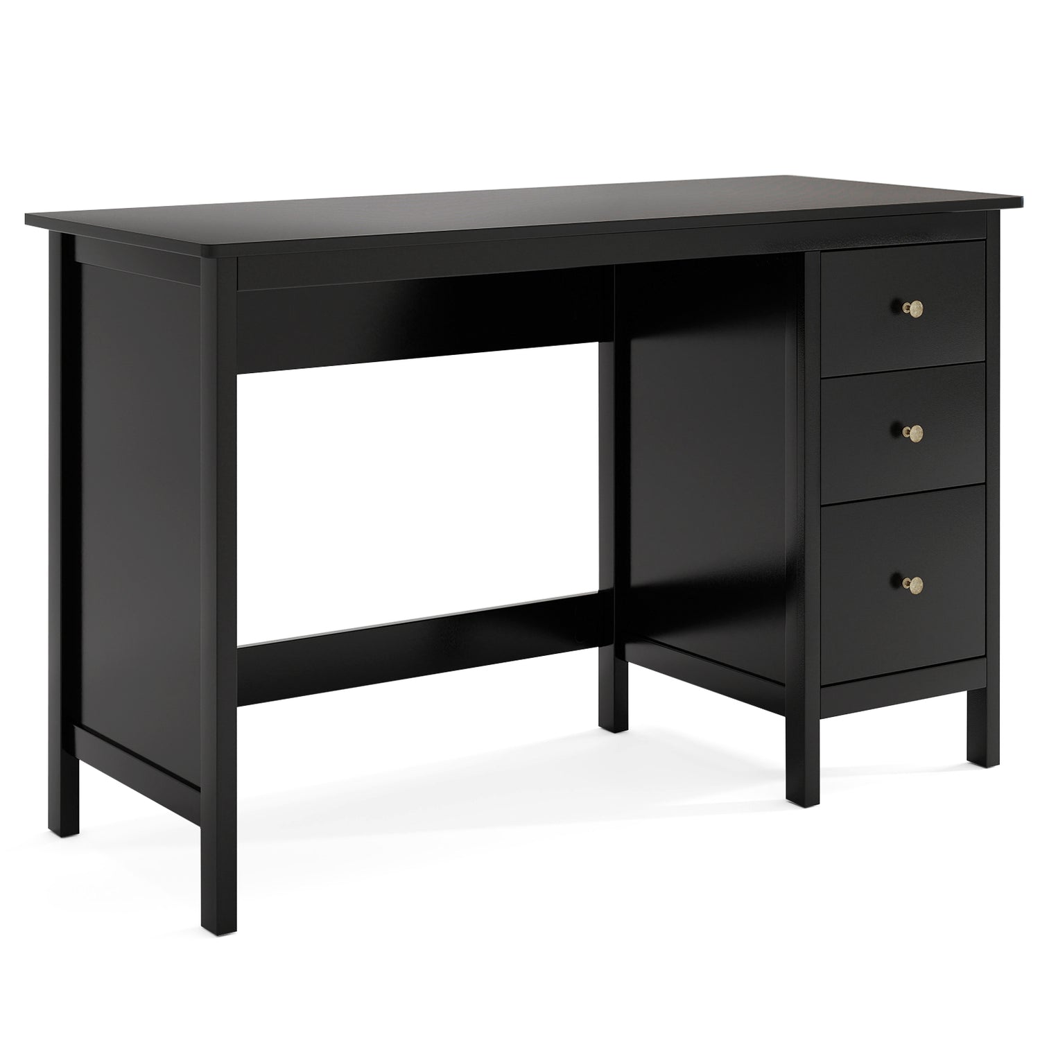 3-Drawer Home Office Study Computer Desk with Spacious Desktop