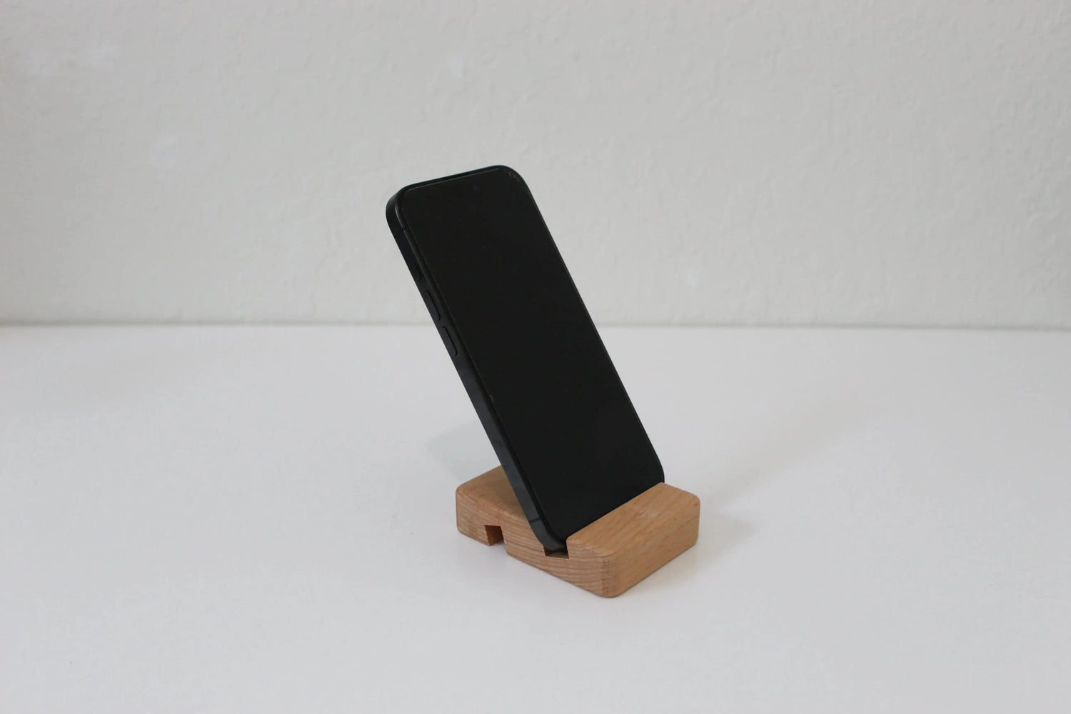 Handcrafted Wooden Phone Holder - Elegant - Rustic Wooden Phone Stand - Perfect Countertop Holder for Office or Kitchen