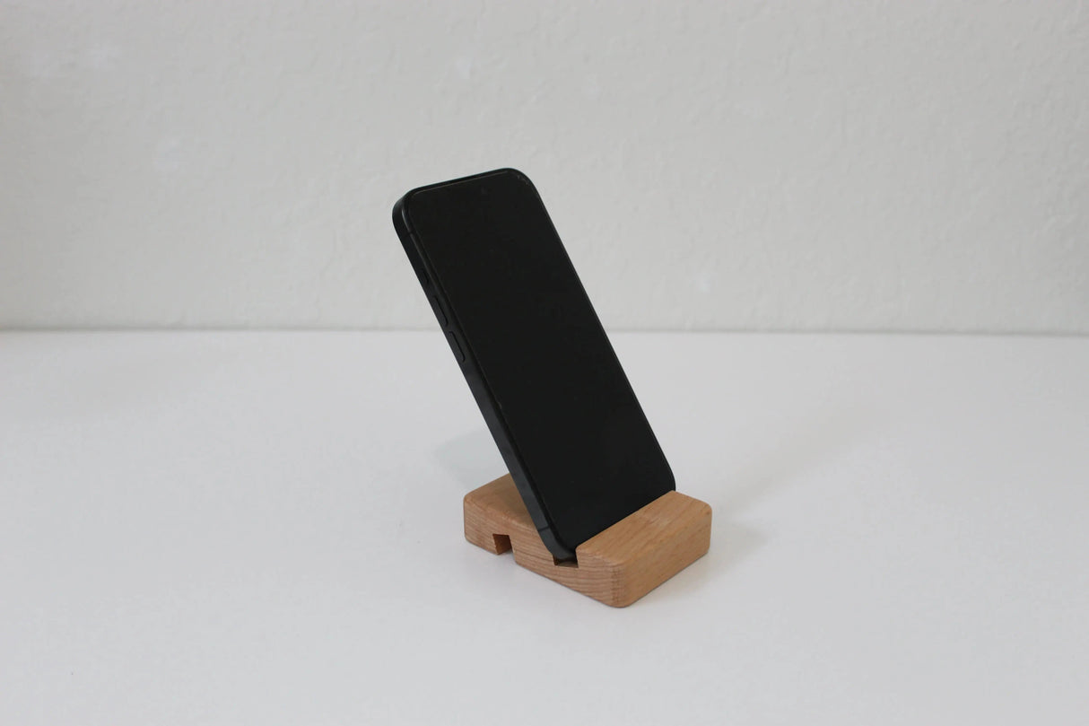 Handcrafted Wooden Phone Holder - Elegant - Rustic Wooden Phone Stand - Perfect Countertop Holder for Office or Kitchen