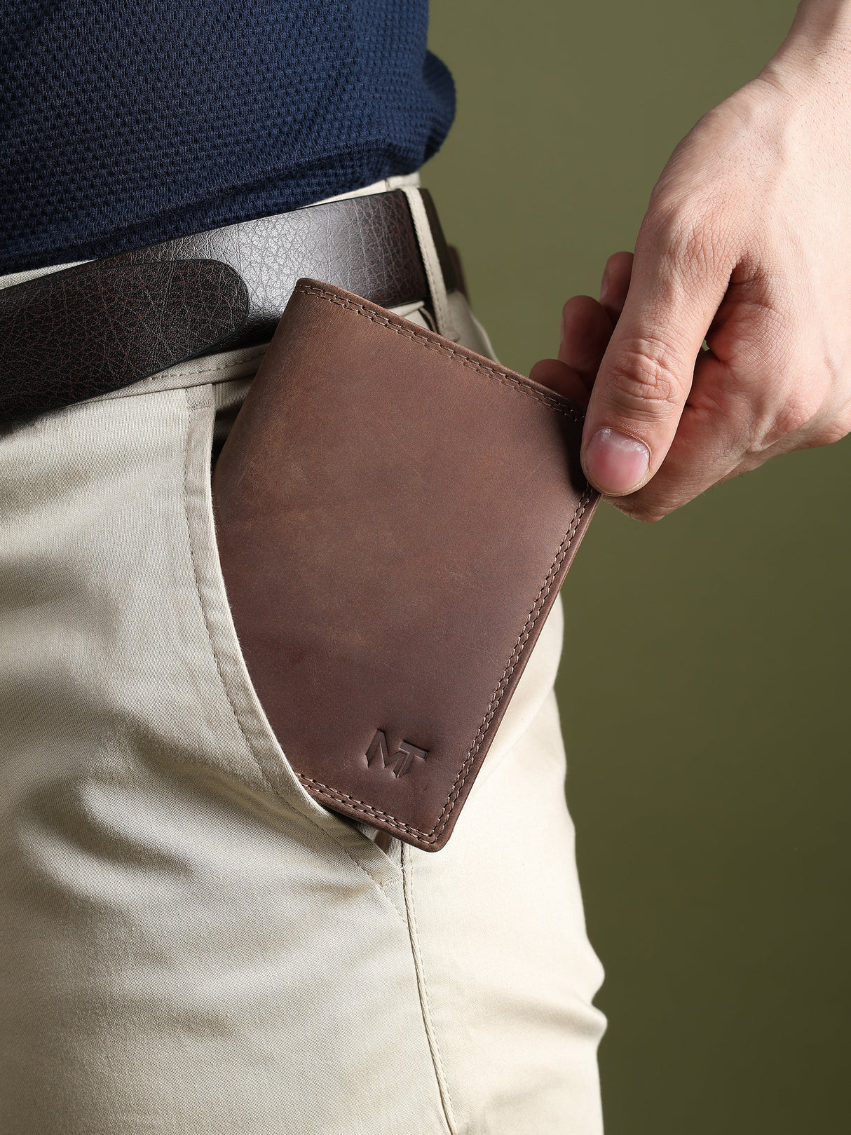 Buffalo Leather Men's Wallet - Vertical