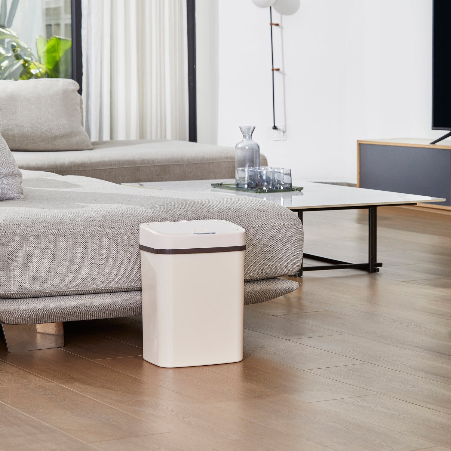 Rectangular Motion Sensor Trash Can 3.2 Gallon ABS | DZT-12-5