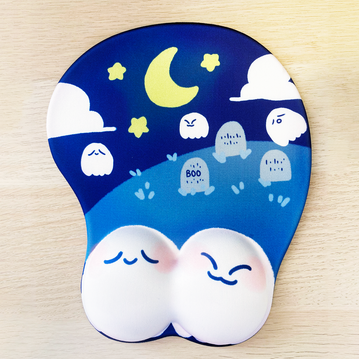 Starry Boo Squishy Mousepad
