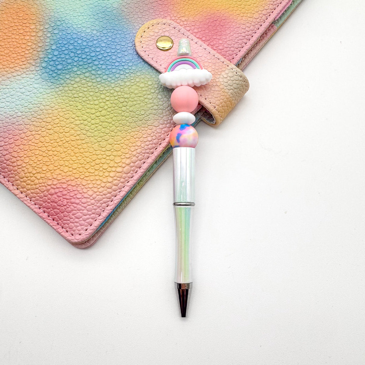 Rainbow Ballpoint Pen & Keychain