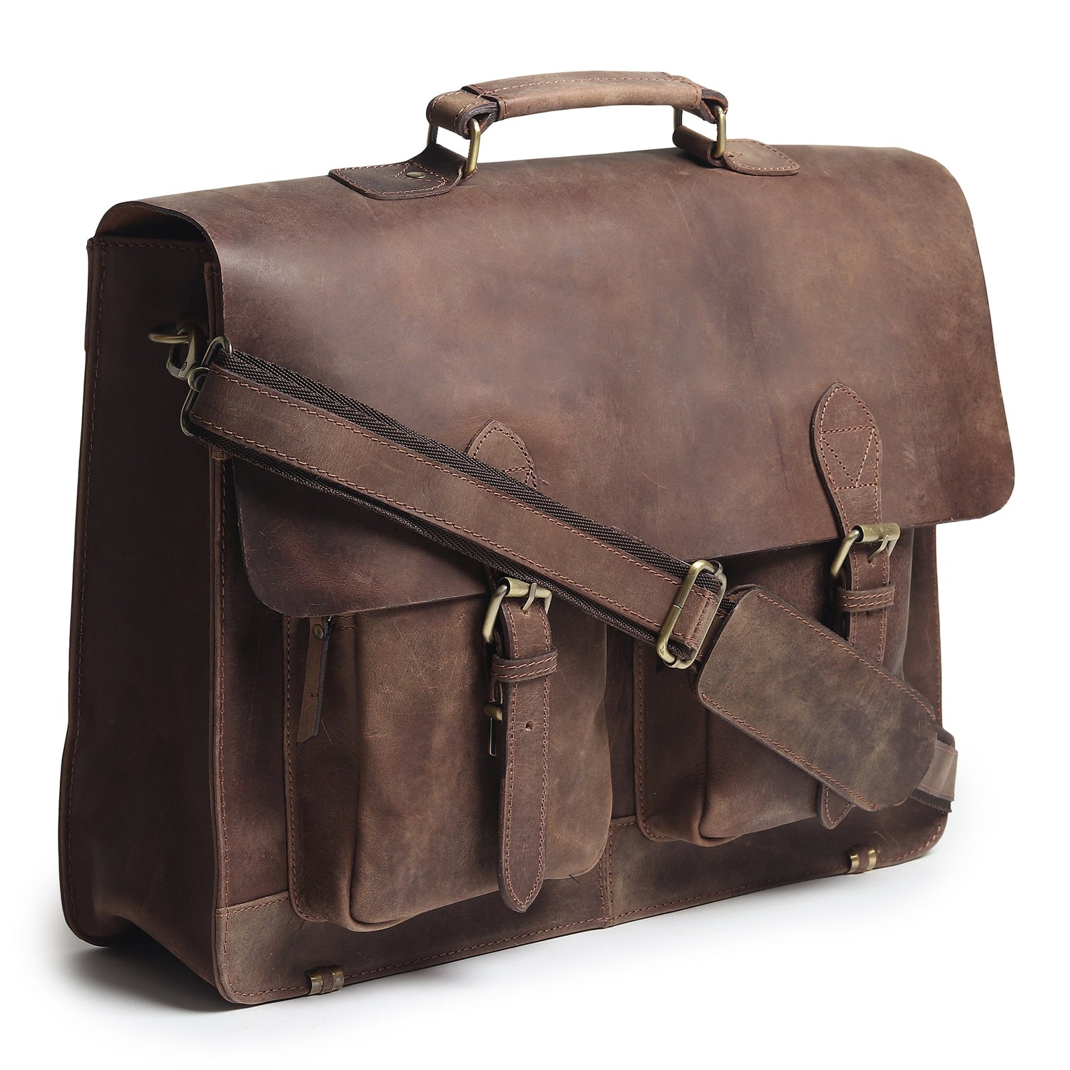 Buffalo Leather Messenger Bag