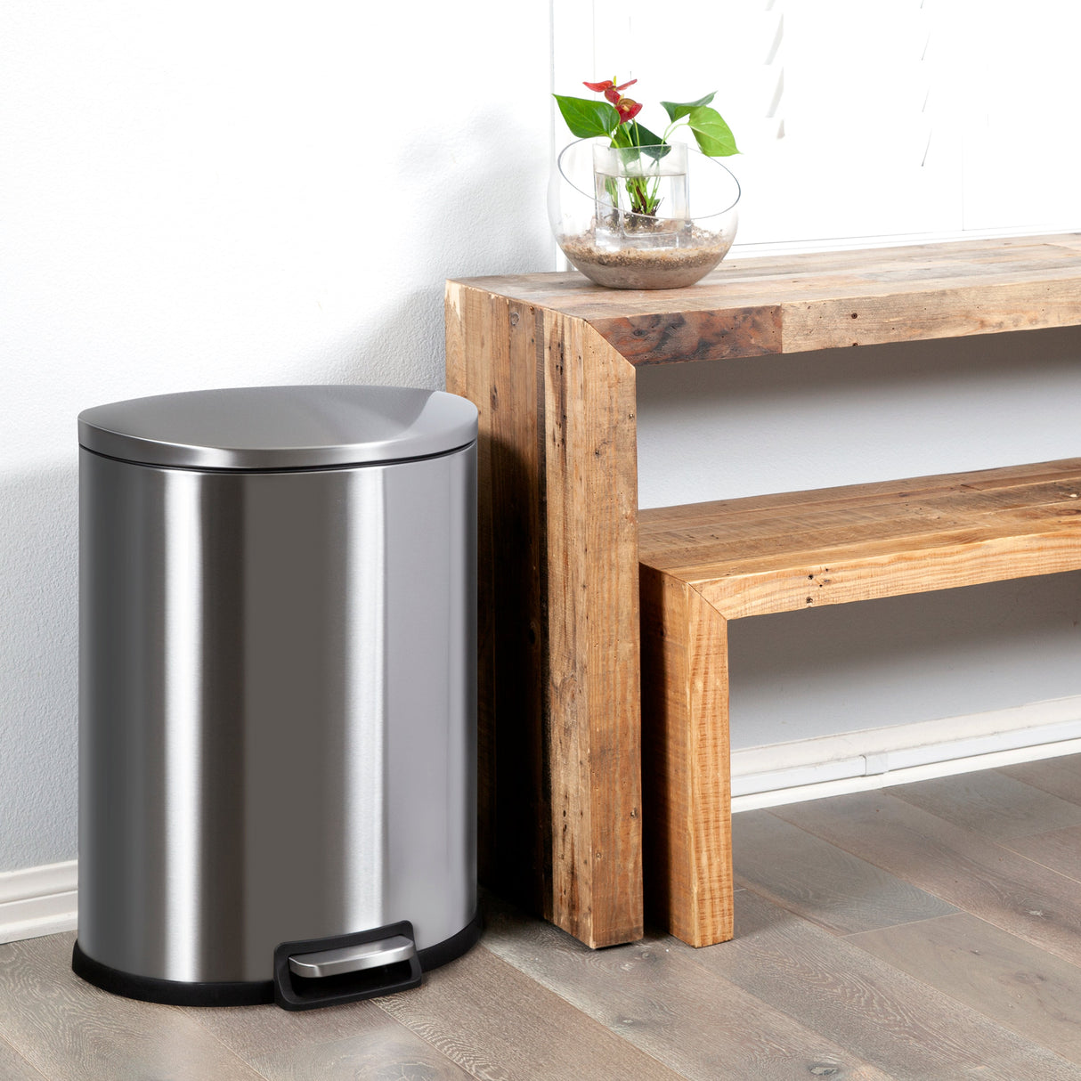 Step-On Trash Can 13.2 Gallon, D Shaped | SOT-50-3