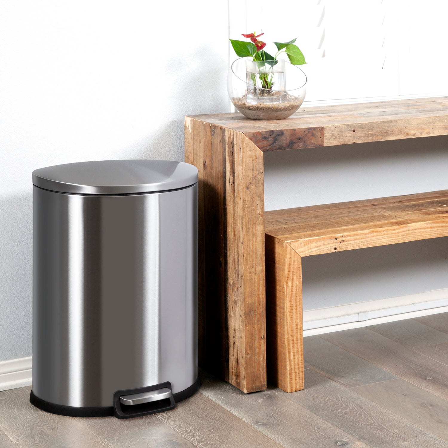 Step-On Trash Can 13.2 Gallon, D Shaped | SOT-50-3