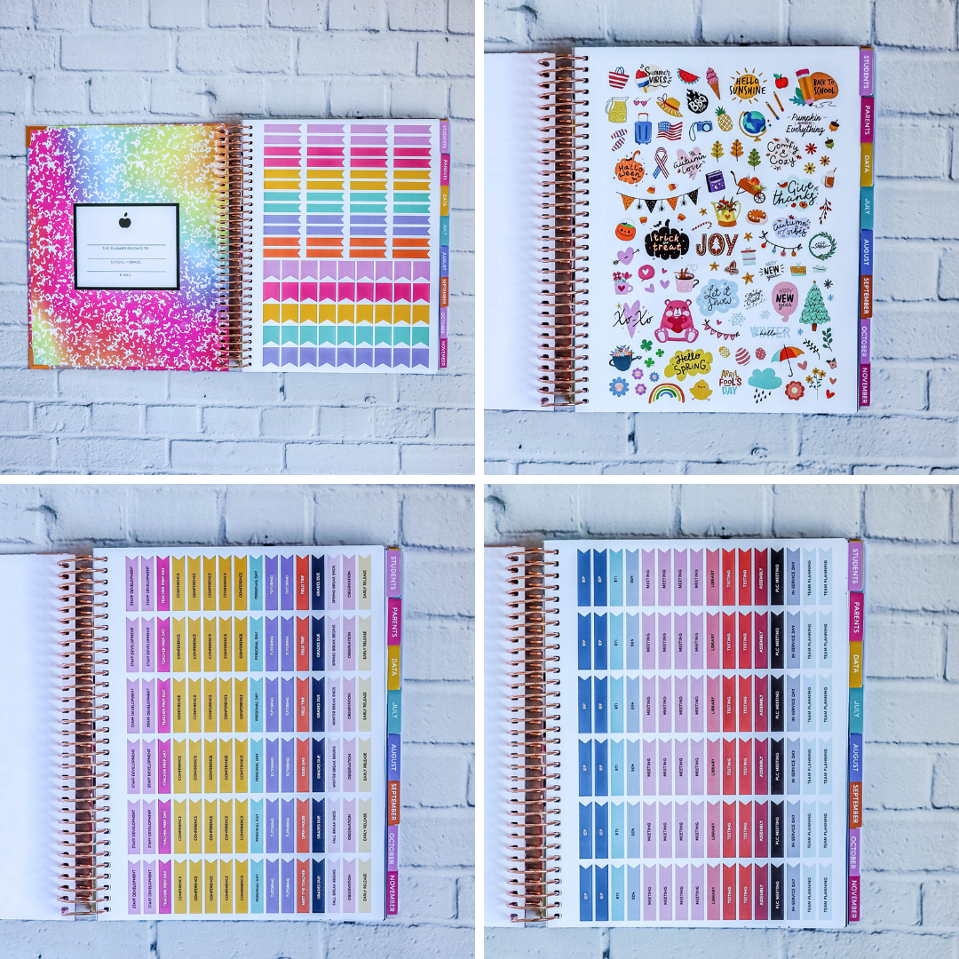 Gimme Stripes Teacher Planner by BERTEAU & Co.