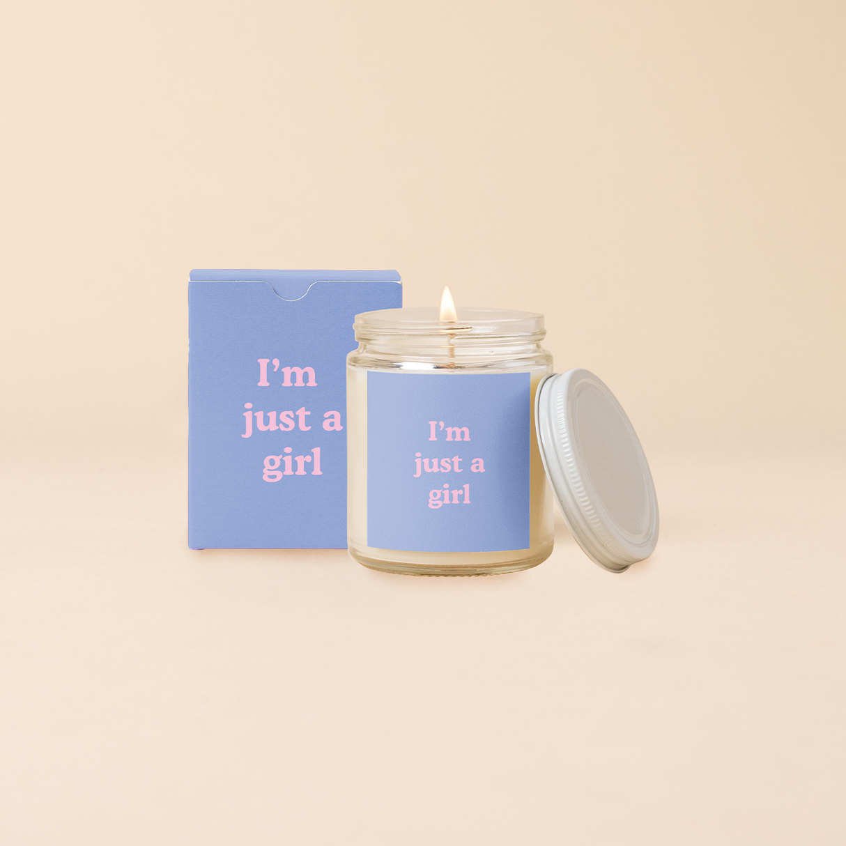 Candle Jar w/Lid - Yippie