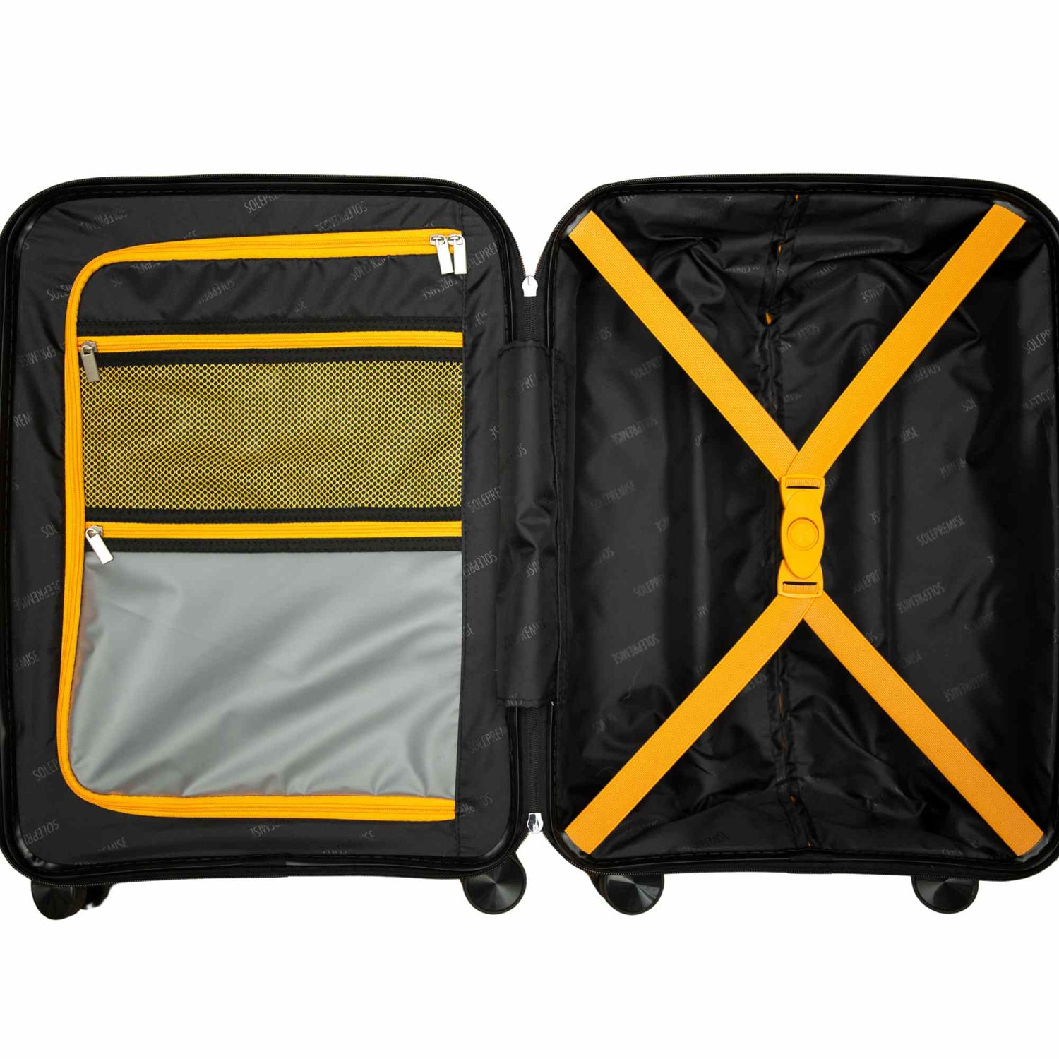 24-inch Black Hardcase Roller Luggage
