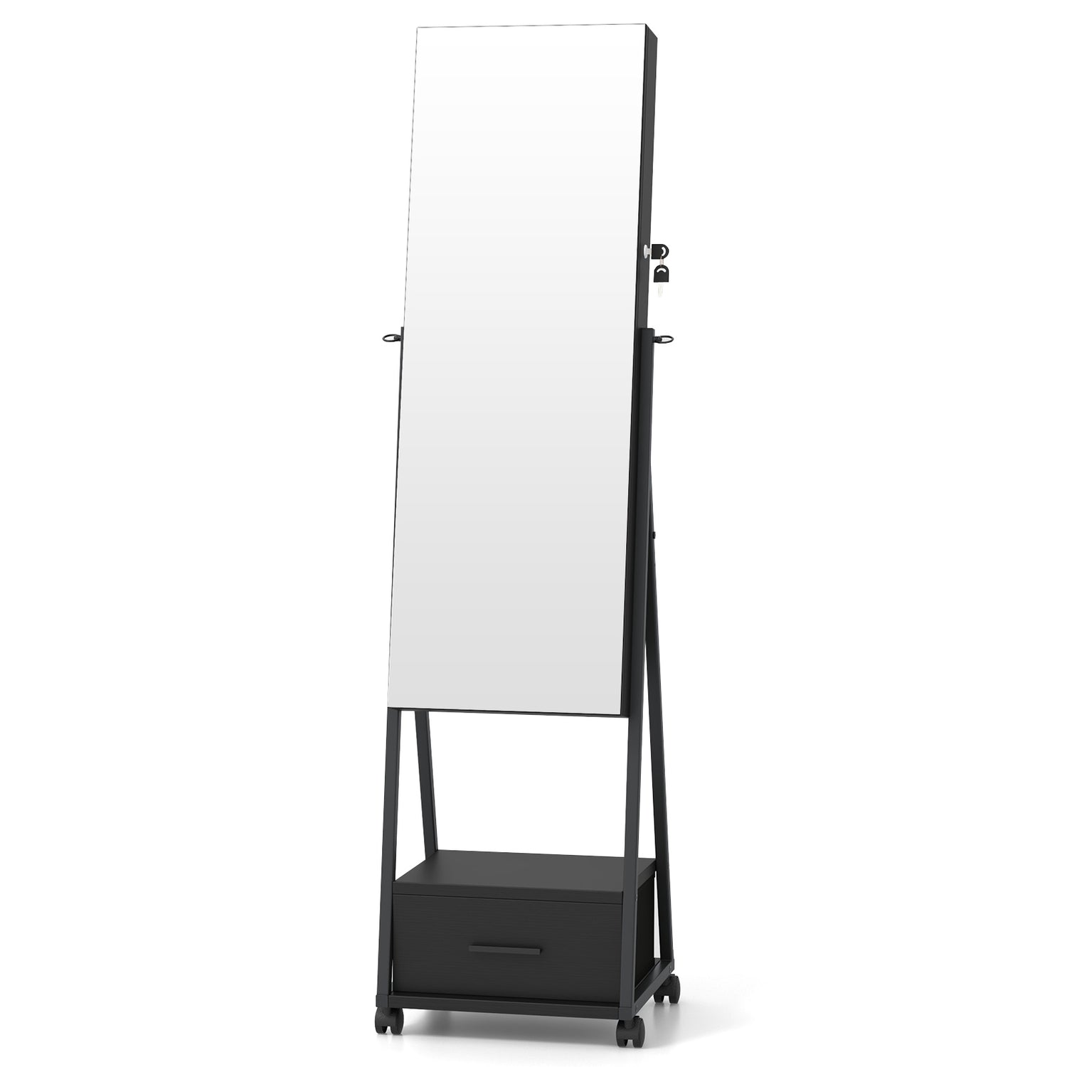 Jewelry Cabinet with Full Length Mirror