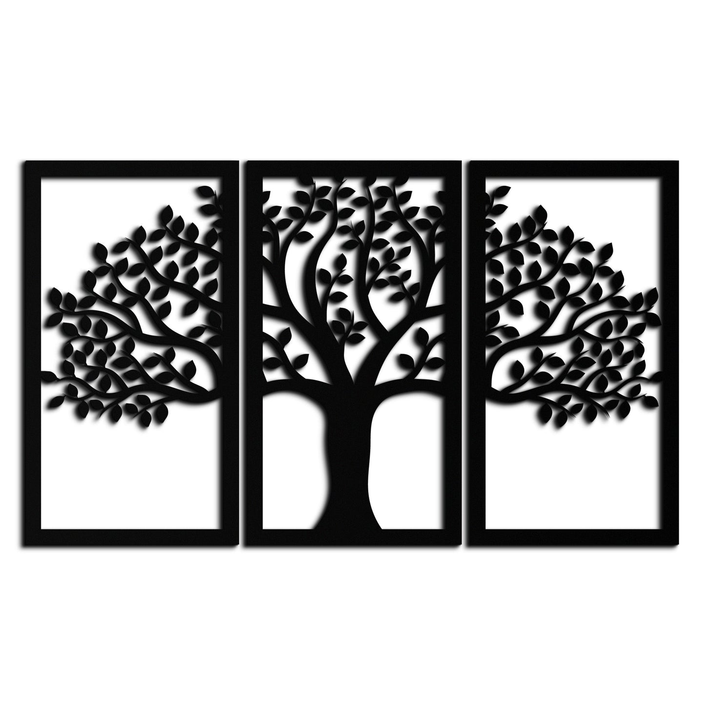 Tree of Life Metal Wall Art – 3-Panel Nature Decor - KAF221