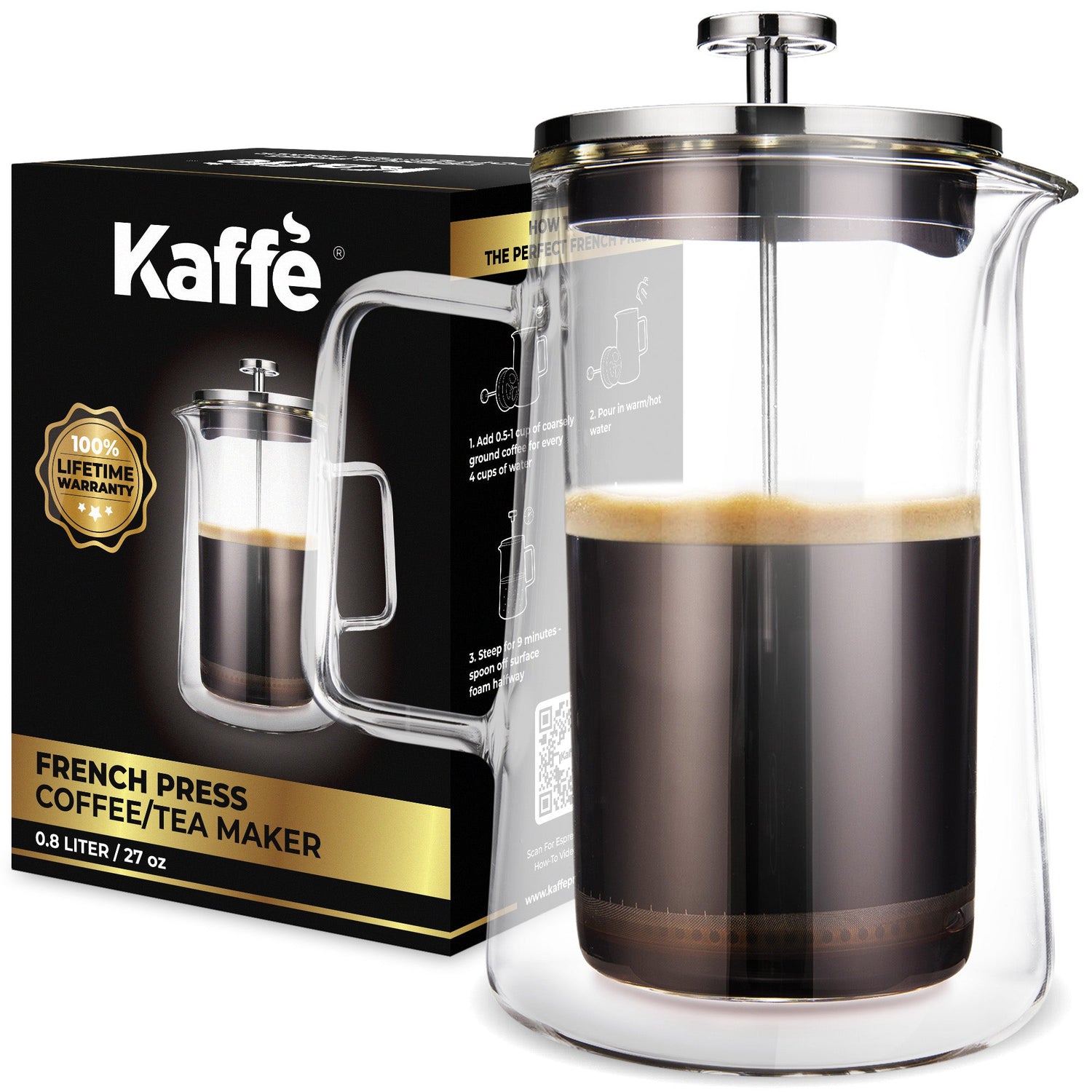 Glass French Press, KF1010