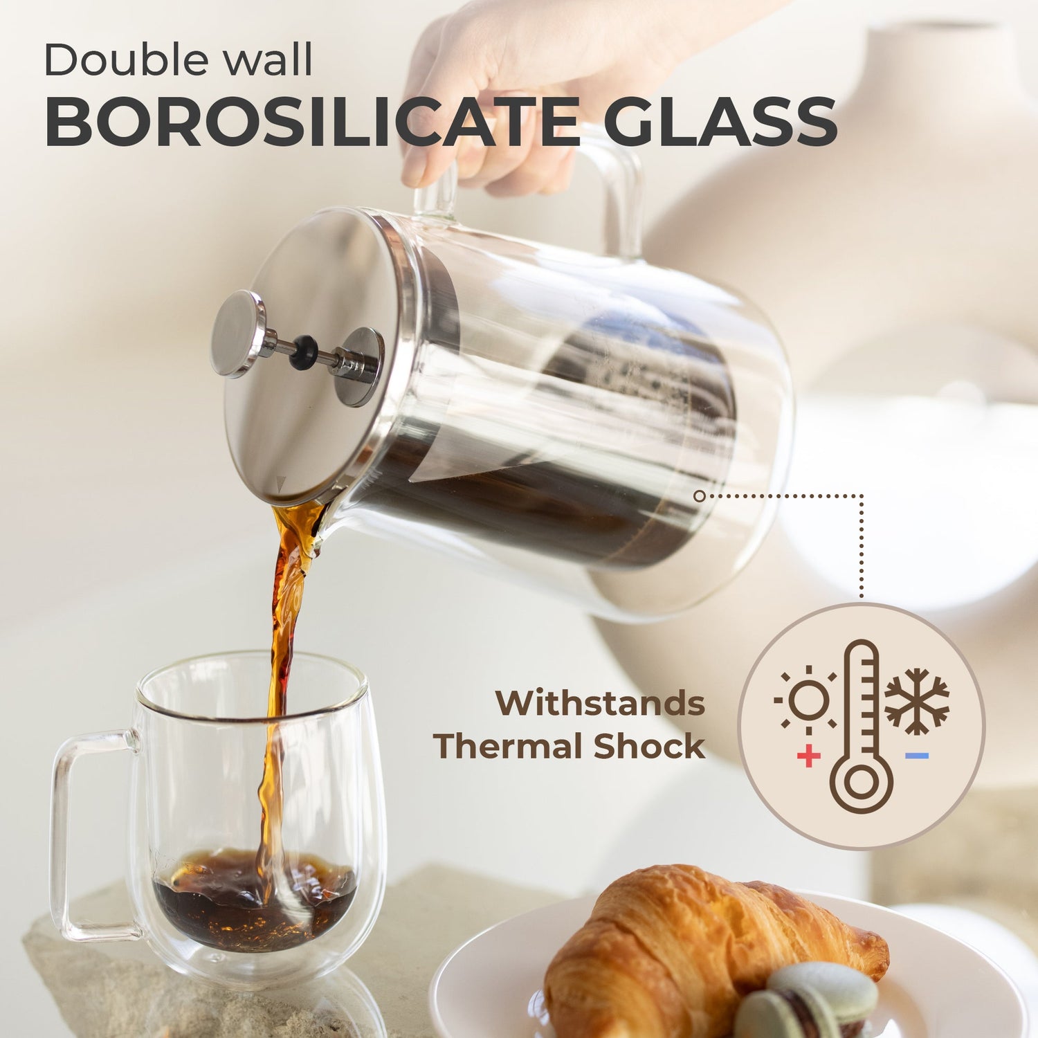 Glass French Press, KF1010