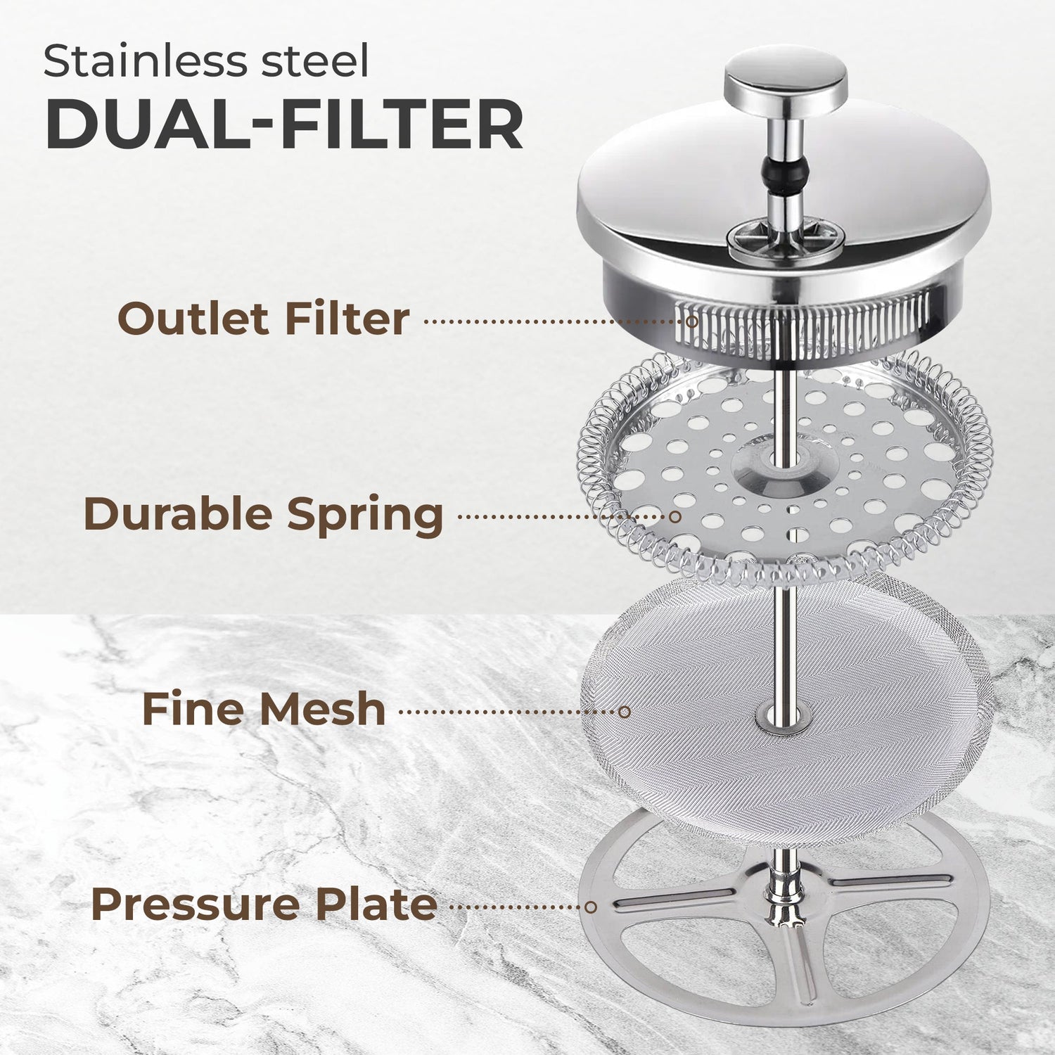 Glass French Press, KF1010