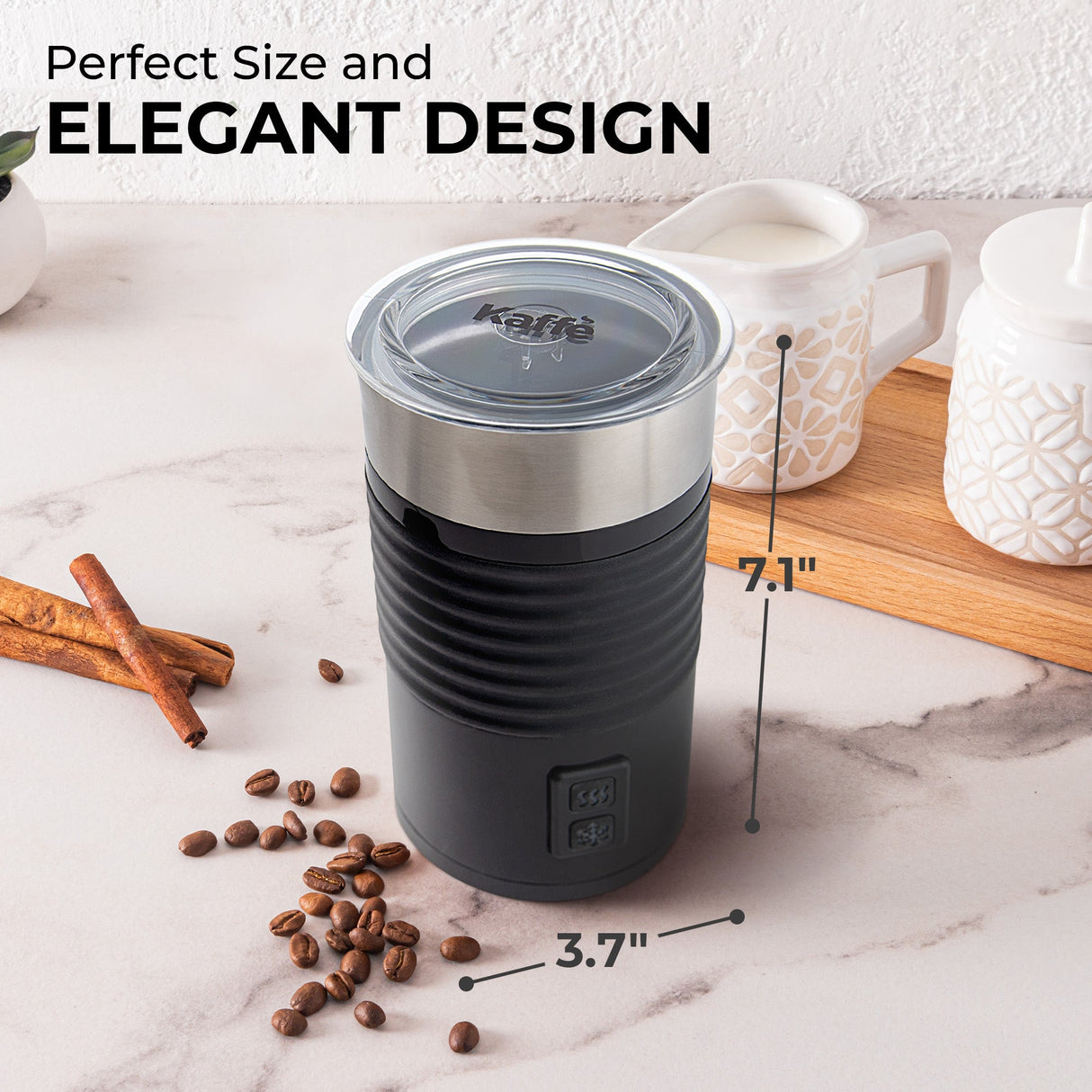 Pour-in Milk Frother w/ Silicone Base, KF6061