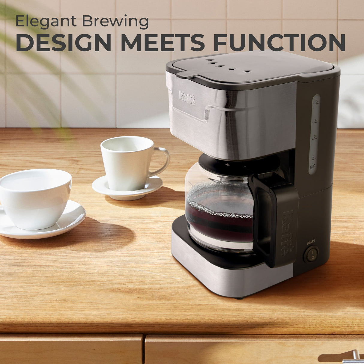 Coffee Maker (5-Cup) w/ Scoop, KFCM02