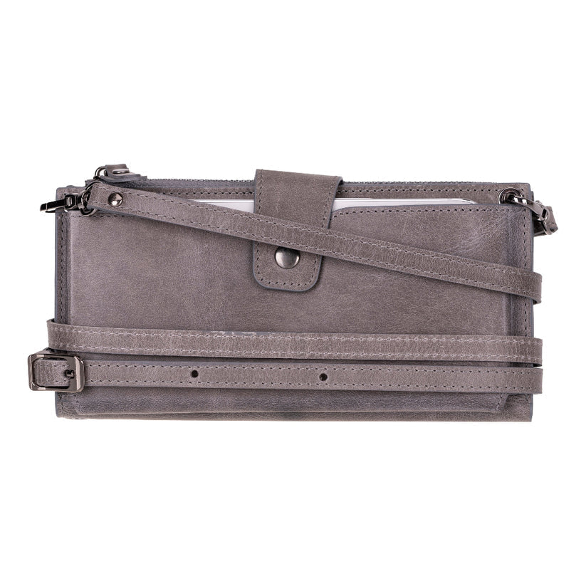 Kaycee Leather Women's Cell Phone Wallet with Strap