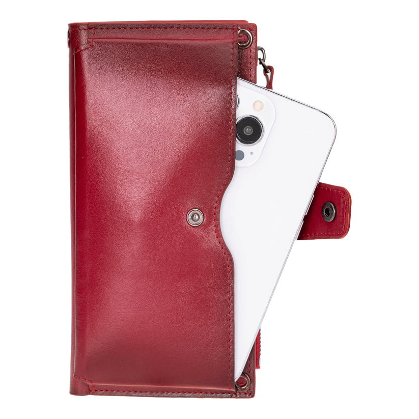 Kaycee Leather Women's Cell Phone Wallet with Strap