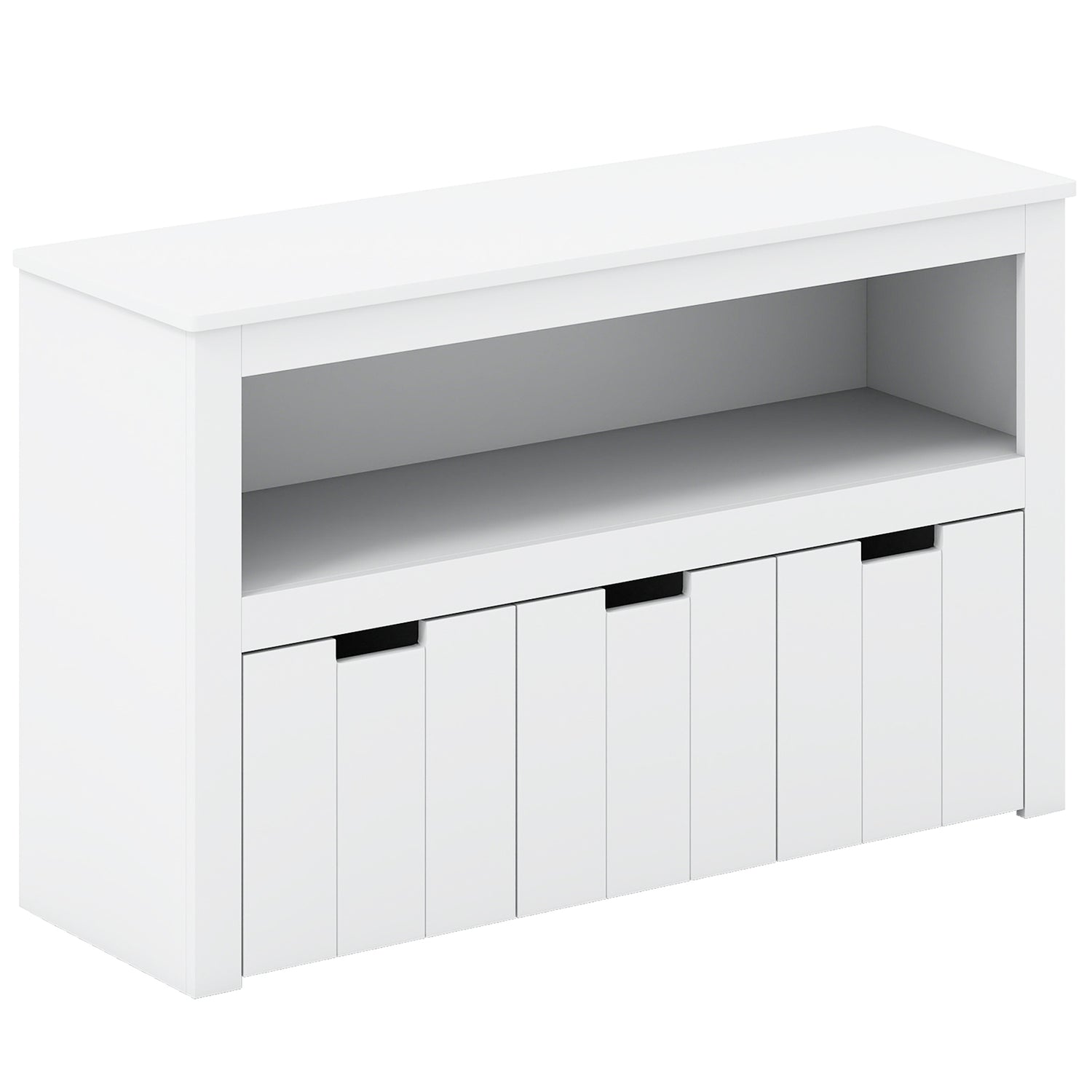 Kid Toy Storage Cabinet 3 Drawer Chest with Wheels Large Storage Cube Shelf