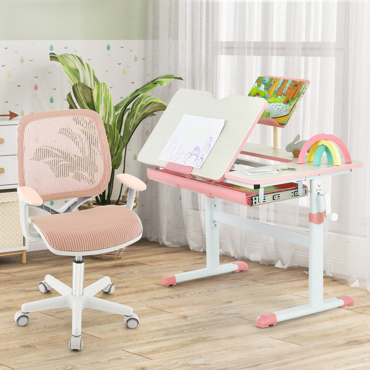 Swivel Mesh Children Computer Chair with Adjustable Height