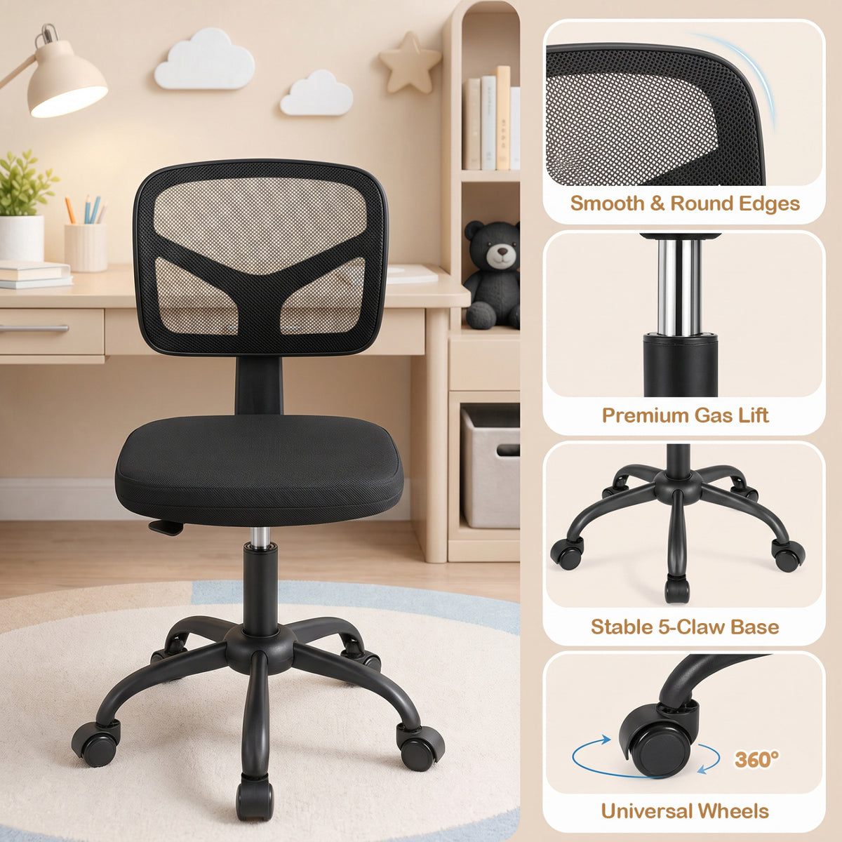 Kids Desk Chair with Adjustable Height