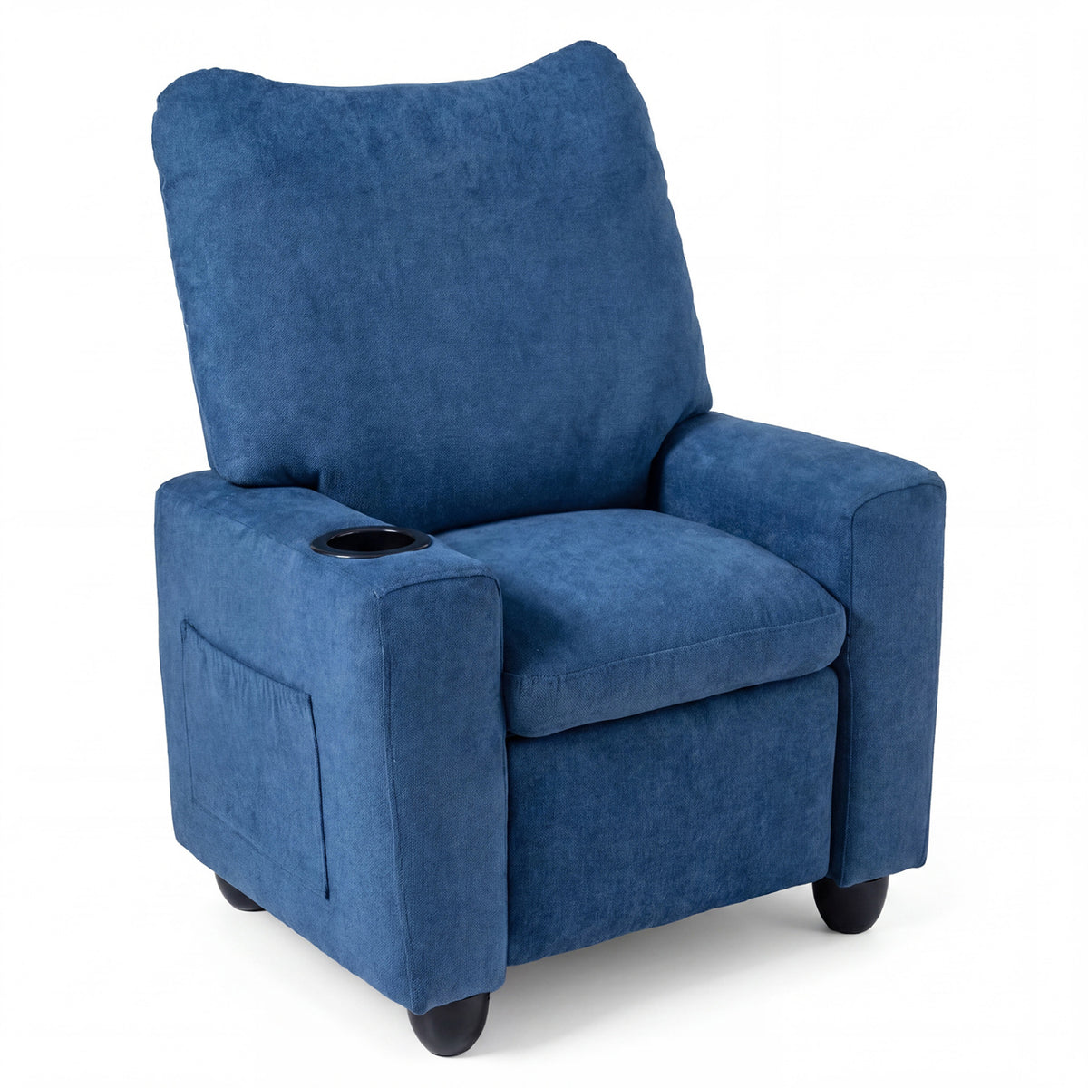Kids Recliner Toddler Single Sofa with Adjustable Footrest and Cup Holder