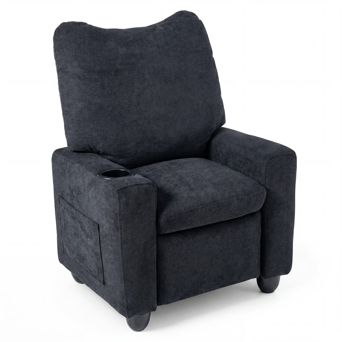 Kids Recliner Toddler Single Sofa with Adjustable Footrest and Cup Holder