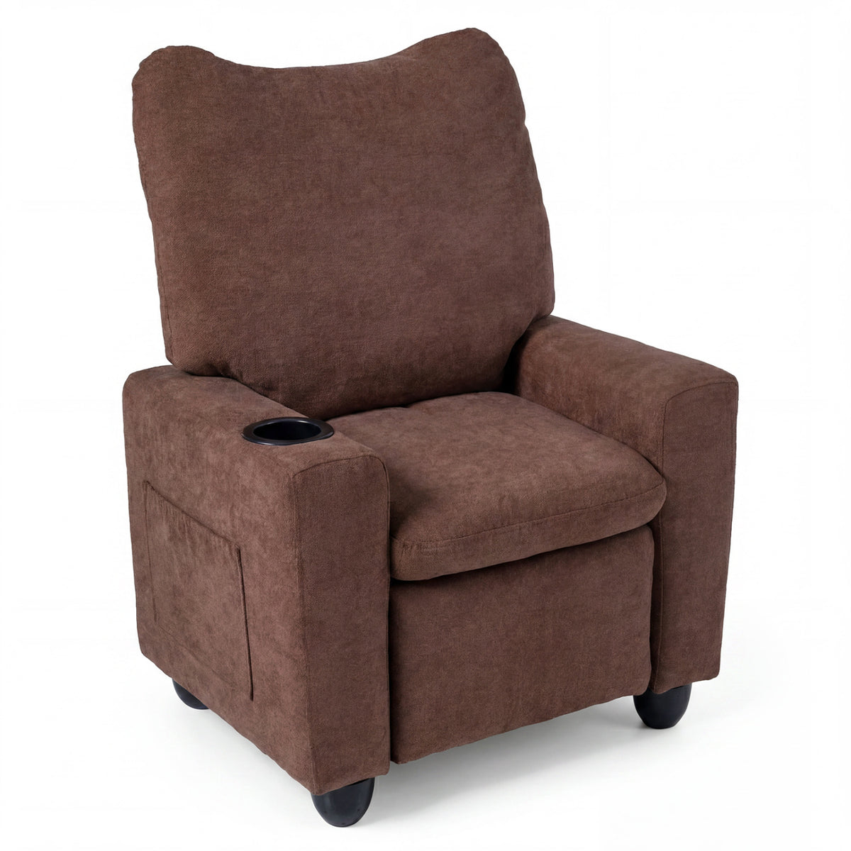 Kids Recliner Toddler Single Sofa with Adjustable Footrest and Cup Holder