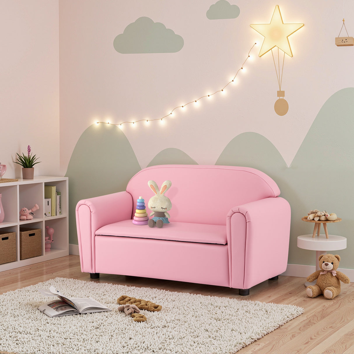 Kids Sofa Armrest Chair with Storage Function