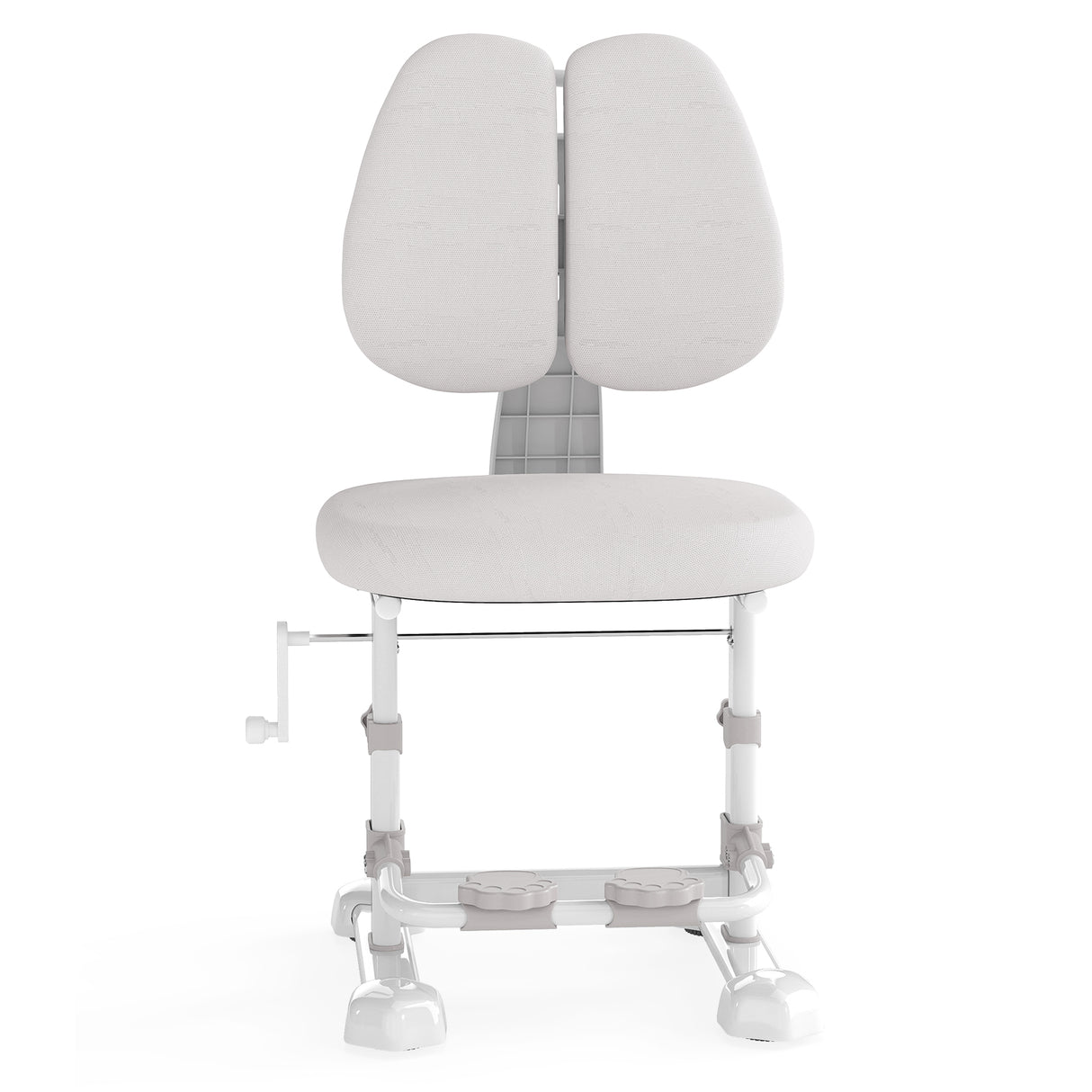 Kids Study Chair with Adjustable Double Backrest and Footrest