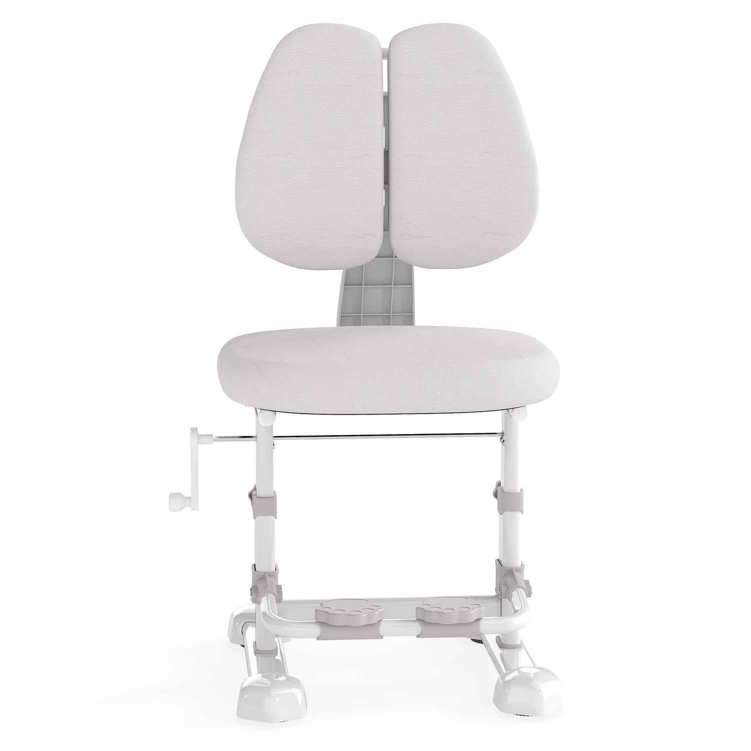 Kids Study Chair with Adjustable Double Backrest and Footrest