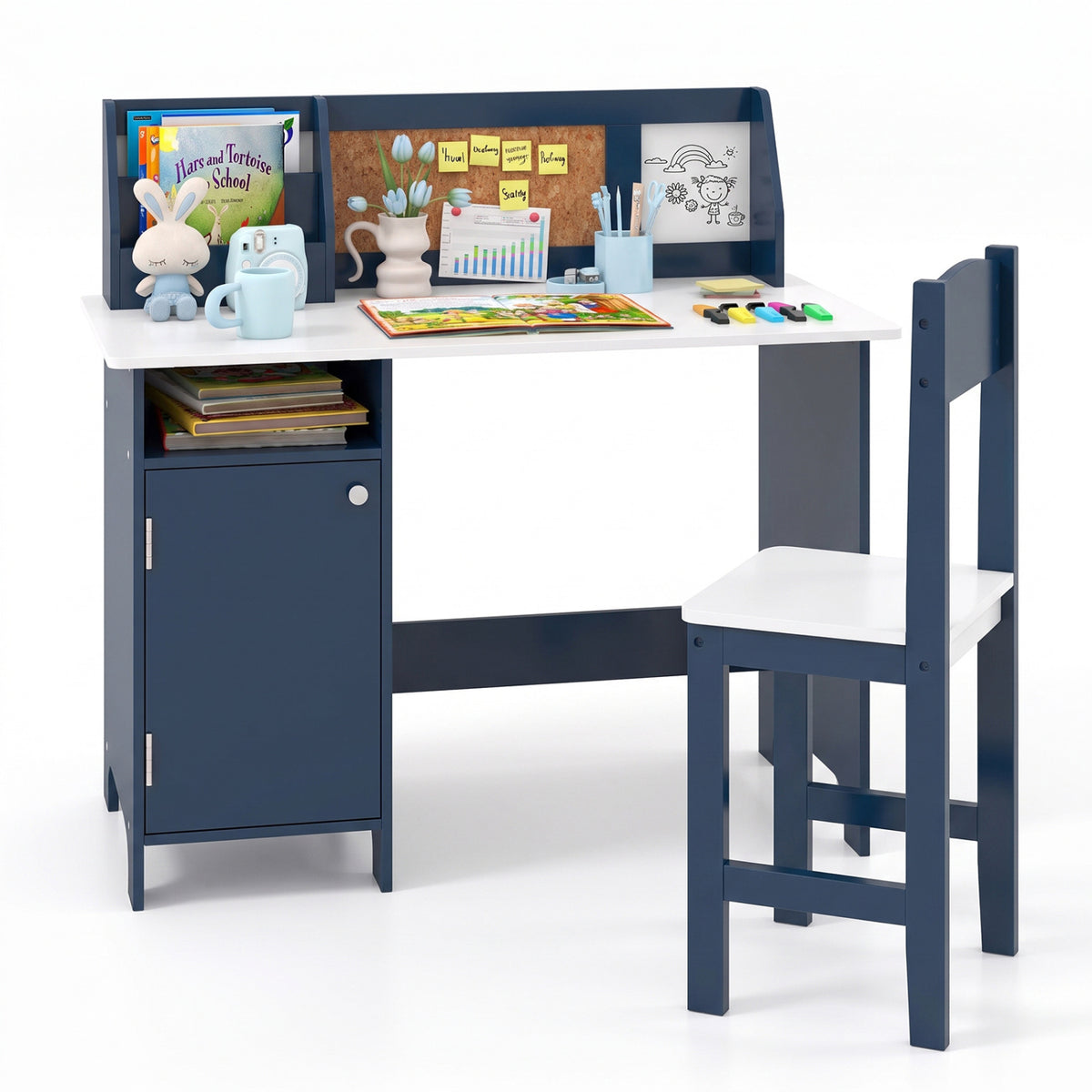 Kids Table and Chair Set for Arts Crafts Homework Home School